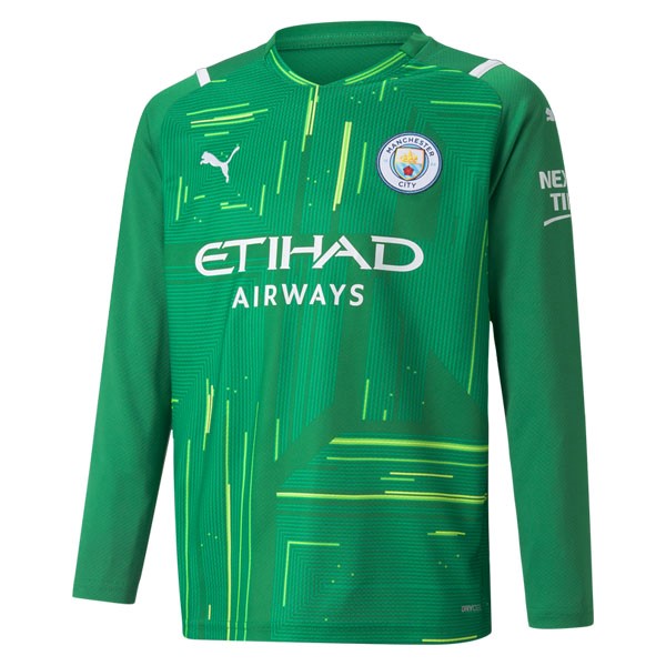 Tailandia Camiseta Manchester City Portero ML 2021 2022 Verde